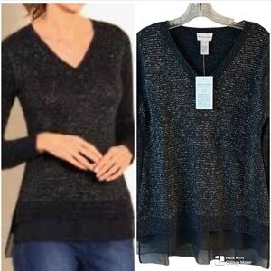 NWT Soft Surroundings wool blend sweater